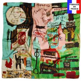 Carré de soie Basquiat – In Italian