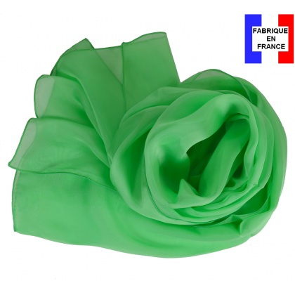 Foulard en soie grany uni made in France